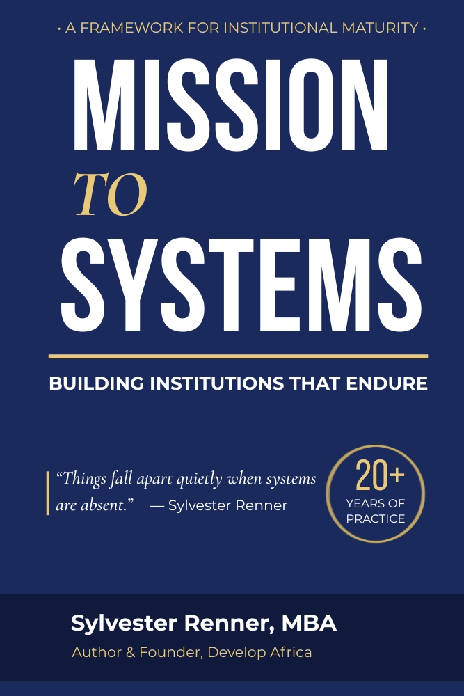 Mission to Systems nonprofit governance book cover by Sylvester Renner